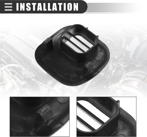 Motoforti Air Temp Sensor Cover ، Grille Center Vent Dash ، لشيفروليه كورفيت 5.7L 1997-2004 ، البلاستيك ، 10268306 ، أسود in Saudi Arabia
