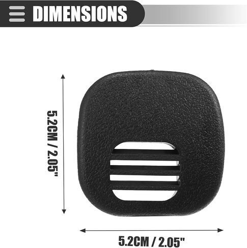 Motoforti Air Temp Sensor Cover ، Grille Center Vent Dash ، لشيفروليه كورفيت 5.7L 1997-2004 ، البلاستيك ، 10268306 ، أسود in Saudi Arabia