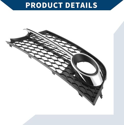 No.8J0807681K Fog Light Grill for Audi TT MK2 TTS 2011-2014 Front Left Front Lower Bumper Fog Light Cover Inserts ABS 1 Pc Black Silver Tone in Saudi Arabia