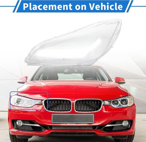 1 Pc Headlight Lens Cover for BMW X1 E84 2010 2011-2015 Durable PC Clear Front Right Headlight Headlamp Lense Clear Lens Cover in Saudi Arabia