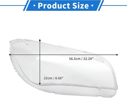 1 Pc Headlight Lens Cover for BMW X1 E84 2010 2011-2015 Durable PC Clear Front Right Headlight Headlamp Lense Clear Lens Cover in Saudi Arabia