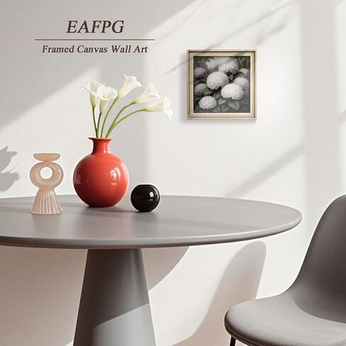 EAFPG الهلام المحكم إنهاء فنية الجدار الخمر للحمام ، طباعة نبات الكوبية الخدود لغرفة المعيشة ، غرفة نوم ومطبخ ، لوحات زهرية للمكتب ، ديكور الجدار النباتي ، 8 "× 8" in Saudi Arabia