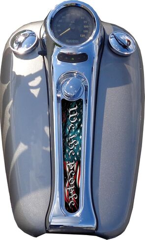 Kustom Cycle Parts We The People American Flag Dash Panel Console Console! متوافق مع 2000-2007 Harley Davidson Softail deuce in Saudi Arabia