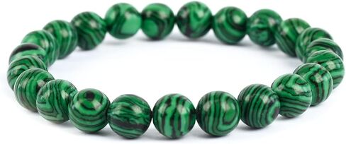 Natural Energy Healing Stone Charm Bracelet 8mm Natural Energy Healing Lava Rock Bracelet - Unisex in Kuwait