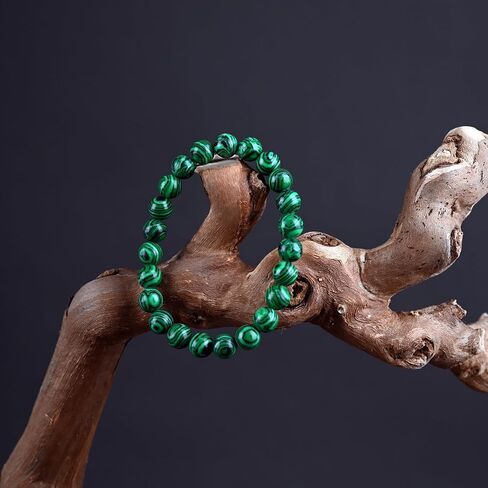 Natural Energy Healing Stone Charm Bracelet 8mm Natural Energy Healing Lava Rock Bracelet - Unisex in Kuwait