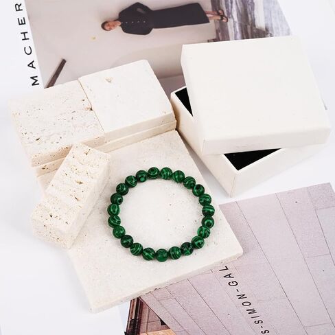 Natural Energy Healing Stone Charm Bracelet 8mm Natural Energy Healing Lava Rock Bracelet - Unisex in Kuwait