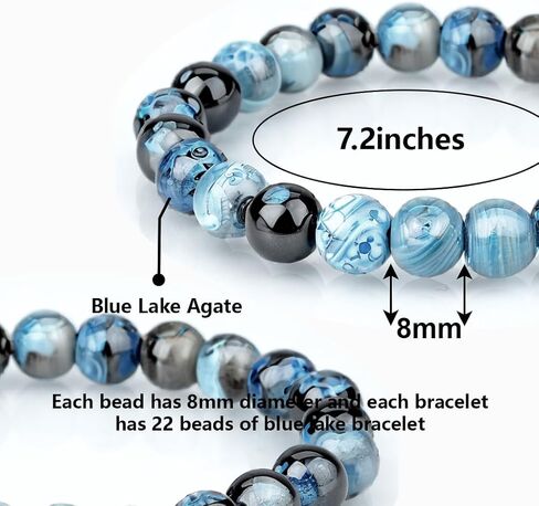 Natural Energy Healing Stone Charm Bracelet 8mm Natural Energy Healing Lava Rock Bracelet - Unisex in Kuwait