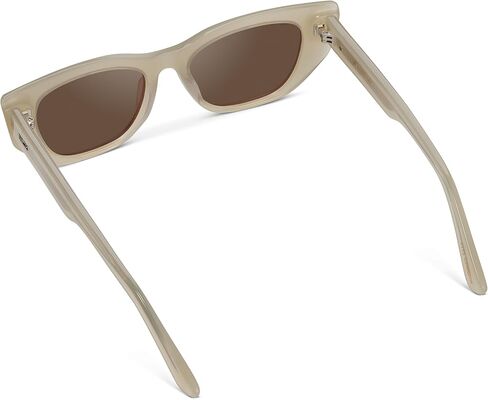 Wearme Pro-النظارات الشمسية المستقطبة للسيدات ، إطار خلات العين ، العدسات المستطيلة ، مفصلات متينة 5 برميل ، مصقول يدويًا in Kuwait