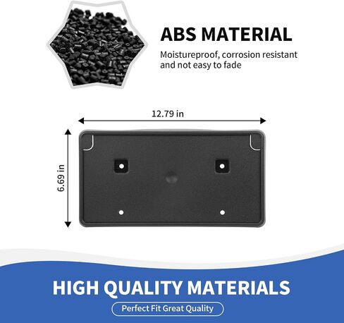 for RAM License Plate Frames, Front Bumper License Plate Holder Mount Bracket Compatible with 2013-2018 Dodge RAM Exterior Accessories, Black in Saudi Arabia