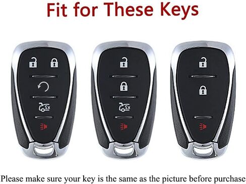 Key Fob Cover Compatible with Chevrolet Chevy Malibu Camaro Cruze Traverse Sonic Volt Bolt Equinox 2016-2021 in Saudi Arabia
