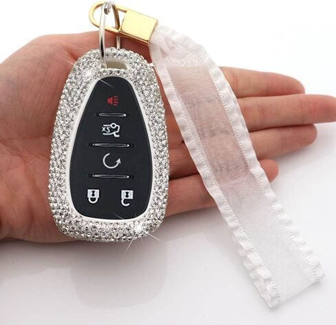 Key Fob Cover Compatible with Chevrolet Chevy Malibu Camaro Cruze Traverse Sonic Volt Bolt Equinox 2016-2021 in Saudi Arabia