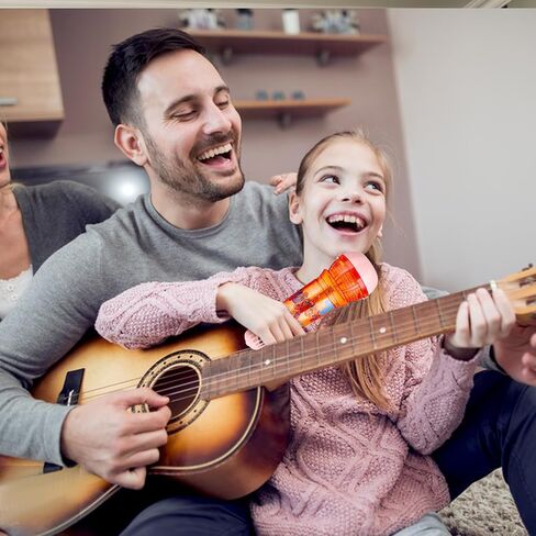 Echo Microphone for Kids, 5.51 Inches, Battery-Free, Magic Microphone for Toddler, Singing, Speech & Communication Therapy (Blue) in Saudi Arabia