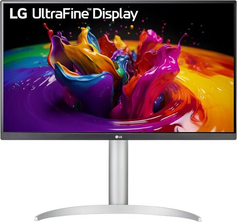LG 27UP650K-W 27-inch Ultrafine 4K UHD (3840 x 2160) IPS Computer Monitor, 60Hz, 5ms, DisplayHDR 400, Reader Mode, Flicker Safe, HDMI, DisplayPort, Tilt/Height/Pivot Adjustable Stand, White in Kuwait