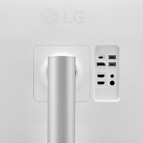 LG 27UP650K-W 27-inch Ultrafine 4K UHD (3840 x 2160) IPS Computer Monitor, 60Hz, 5ms, DisplayHDR 400, Reader Mode, Flicker Safe, HDMI, DisplayPort, Tilt/Height/Pivot Adjustable Stand, White in Kuwait