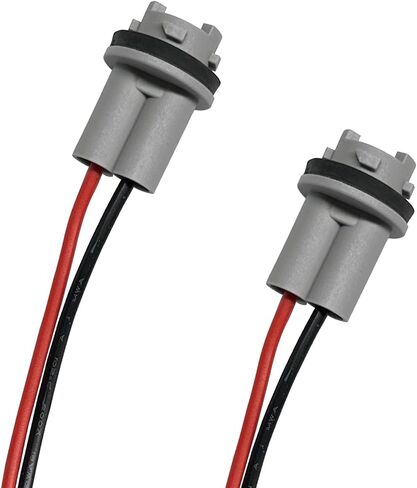 T15 Bulb Socket Pigtail Wiring Harness Adapter, 912 920 921 Pre-Wire Socket Connector, Nylon Base Sockets Adapter for Headlight, Turn Signal Light, Reverse Light Retrofit or Replacement (2PCS) in Kuwait