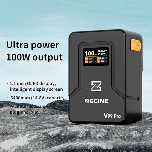 Zgcine ZG-V99Pro V-Mount Battery Orange in Kuwait
