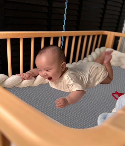 Grounding Sheet with Grounding Cord 95% Soft Cotton Sheet with 5% Silver for Baby Crib, Electric Grounding Sheet for Bed, Sleep Well (27 * 52 inch) in Saudi Arabia