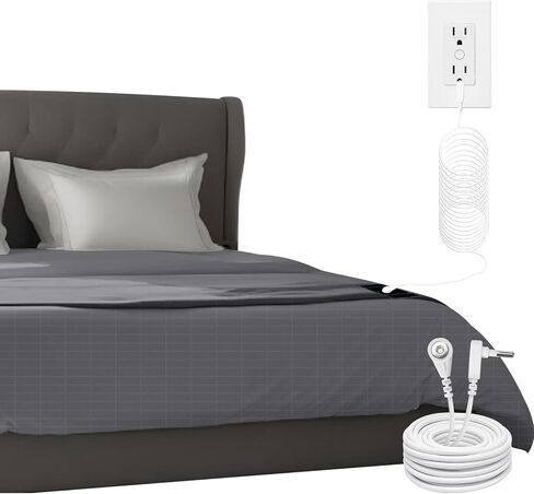 Grounding Sheet with Grounding Cord 95% Soft Cotton Sheet with 5% Silver for Baby Crib, Electric Grounding Sheet for Bed, Sleep Well (27 * 52 inch) in Saudi Arabia