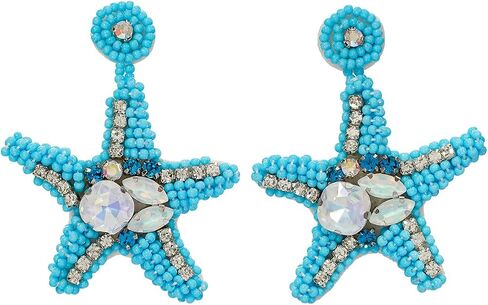 Bohemian Handmade Beaded Vacation Dangle Drop Earrings Summer Boho Beach Statement Jewelry for Women in Kuwait