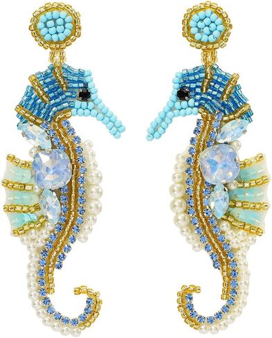 بوهيميان مصنوعة يدويًا ، تتدلى الإجازة ، أقراط ، صيف بوهو بيتش البيان المجوهرات للنساء in Kuwait