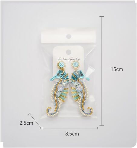 بوهيميان مصنوعة يدويًا ، تتدلى الإجازة ، أقراط ، صيف بوهو بيتش البيان المجوهرات للنساء in Kuwait