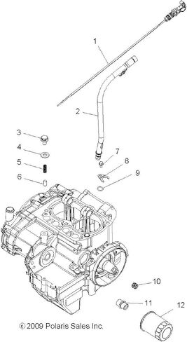 أنبوب ملء زيت Polaris Ranger ، الجزء الأصلي OEM الجزء 1202881 ، كتي 1 in Saudi Arabia