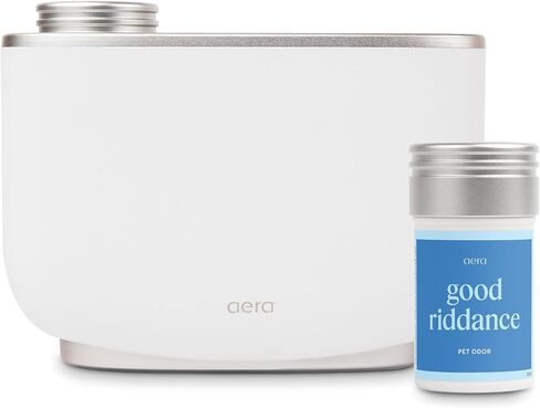 Aera Smart Home Fragrance Diffuser and White Tea Scent Refill Bundle - Alexa Compatible, Hypoallergenic, Family and Pet Safe, App Controlled in Kuwait