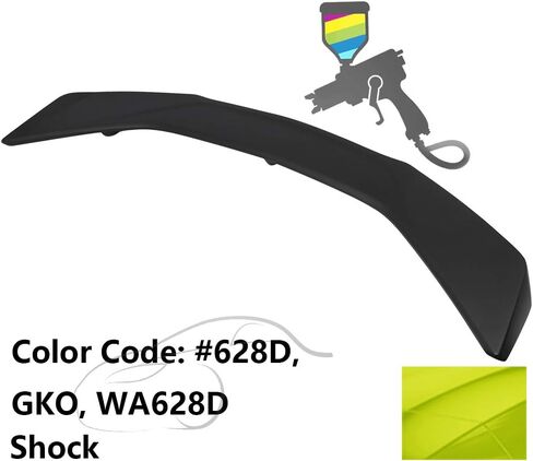 Trunk Spoiler متوافق مع 2016-2024 Chevy Camaro ، ZL1 Style Black Black ABS Trunk Boot Lip Spoiler Deck Deck بواسطة Ikon Motorsports ، 2017 2018 2019 in Saudi Arabia