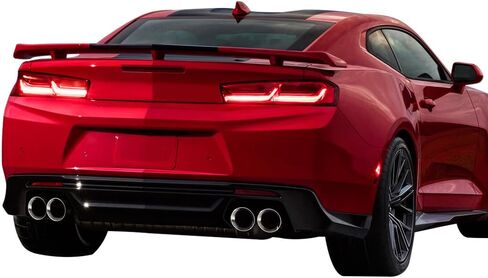 Trunk Spoiler متوافق مع 2016-2024 Chevy Camaro ، ZL1 Style Black Black ABS Trunk Boot Lip Spoiler Deck Deck بواسطة Ikon Motorsports ، 2017 2018 2019 in Saudi Arabia