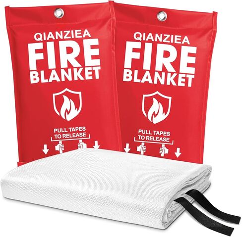 Fire Blanket,2 Pack,40"x40" Fire Blankets Emergency for Home and Kitchen in Kuwait