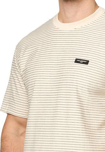 Karl Lagerfeld Men's U-Uncip Striped Sleeve Shirt in Saudi Arabia