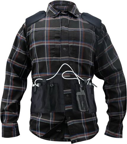 LVAD Men’s Flannel Shirt – HeartMate 3 Gear, Adjustable & Breathable with Battery Controller Pockets – Comfortable & Durable in Saudi Arabia