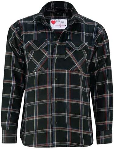 LVAD Men’s Flannel Shirt – HeartMate 3 Gear, Adjustable & Breathable with Battery Controller Pockets – Comfortable & Durable in Saudi Arabia