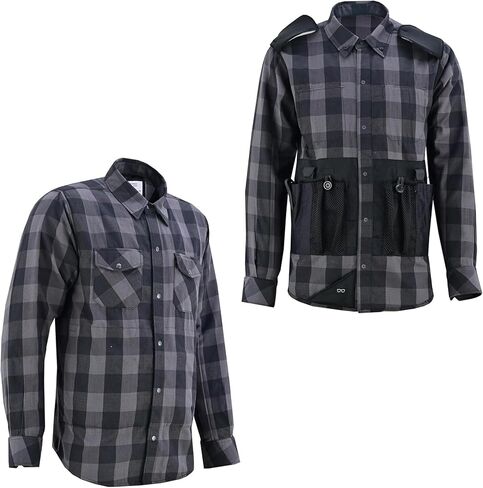 LVAD Men’s Flannel Shirt – HeartMate 3 Gear, Adjustable & Breathable with Battery Controller Pockets – Comfortable & Durable in Saudi Arabia