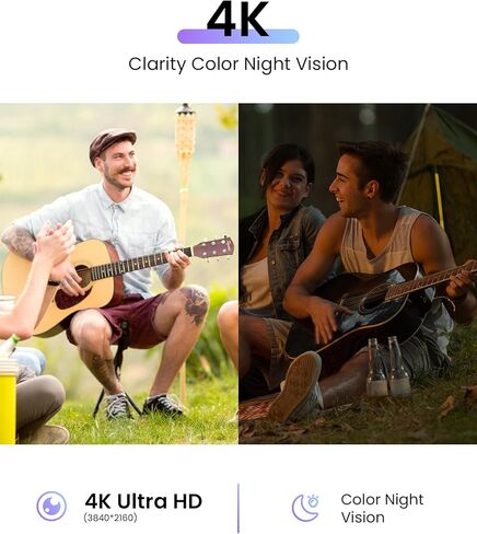 5MP CCTV Security Camera System, 4pcs Pan & Tilt Wired PoE IP Cameras Set for Indoor Outdoor, AI Person/Pet/Vehicle Detection, Color Night Vision, 4K 8CH NVR 2TB HDD Included, Plug & Play in Kuwait