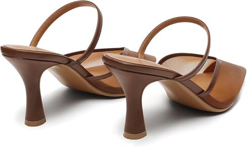 USIMAD Women’s Mesh Mule Heels Slip On Heeled Sandals with Memory Foam Insole Pointy Toe Arch Support in Saudi Arabia