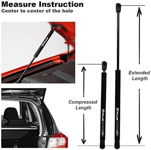 G-PLUS Lift Supports Gas Spring Struts,Compatible with 1999-2004 Jeep Grand Cherokee White 2PCS Gas Struts for Heavy Lid, 55352897AB in Saudi Arabia