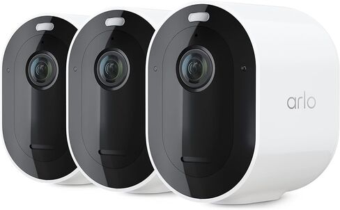 Arlo Pro 5S Spotlight Security Camera 2K HDR 5 Camera Bundle | Outdoor | Wireless with Spotlight | Dual-Band Wi-Fi | 12X Zoom, 2-Way Audio, Color Night Vision, Live Stream | Black in Saudi Arabia