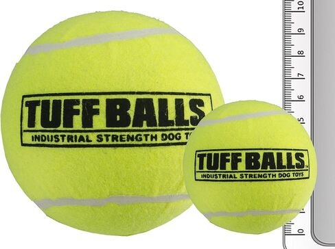 Petsport USA 2.5 "كرات tuff للكلاب المتوسطة [الحيوانات الأليفة آمنة غير سامة لكرات التنس الصناعية لممارسة الرياضة ، وقت اللعب والتدريب على الكلاب] (12 حزمة) in Kuwait