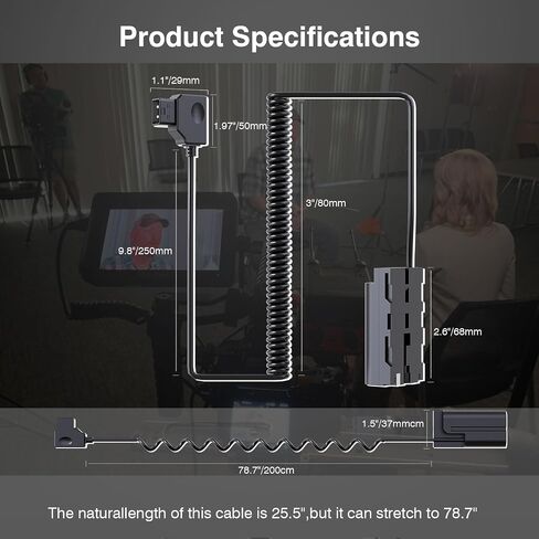 لوحة بطارية F1TP NP F ، لوحة محول بطارية NP-F لكاميرات DSLR بدون مرآة ، مع مؤشرات طاقة LED ، ثقب المسمار 1/4 بوصة متوافق مع NP F550 ، NP F970 ، NP F770 بطارية (NP F V2.0) in Kuwait