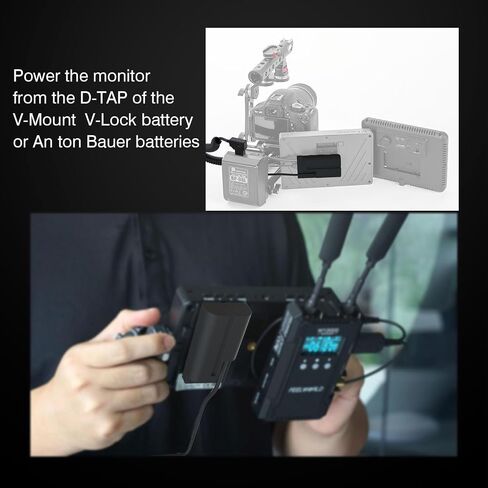 لوحة بطارية F1TP NP F ، لوحة محول بطارية NP-F لكاميرات DSLR بدون مرآة ، مع مؤشرات طاقة LED ، ثقب المسمار 1/4 بوصة متوافق مع NP F550 ، NP F970 ، NP F770 بطارية (NP F V2.0) in Kuwait