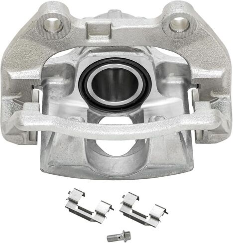 Detroit Axle - الخلفية اليسرى الفرامل الفرجار ل Chevy Trailblazer GMC Envoy Chevy SSR Buick Rainier Isuzu Ascender Olds Bravada Saab 9-7X Driver Disciper Sciper W/Bracket Placement in Saudi Arabia