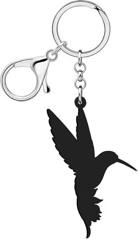 WEVENI Acrylic Floral Hummingbird Keychain Bird Charms Hummingbird Gifts for Women Girls Purse Backpack Accessories Car Keys in Saudi Arabia