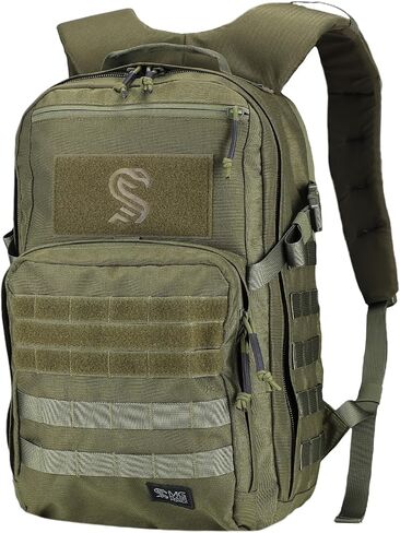 MGFLASHFORCE Molle Military Tactical Backpack for Men, 30L Daypack Army Rucksack Pack, Bug Out Bag, 15.6" Laptop Compartment (Black) in Saudi Arabia