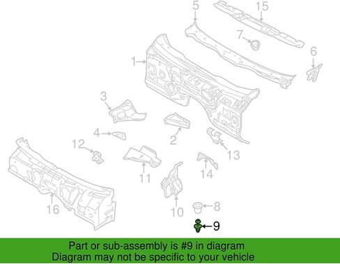 OAUTOO 50pcs Windshield Cowl Cover Expanding Rivet for 51218205295 BMW E39 5-Series & E53 X5, 525i, 528i, 530i, 540i, 540iP, M5, X5 1996-2007 in Saudi Arabia