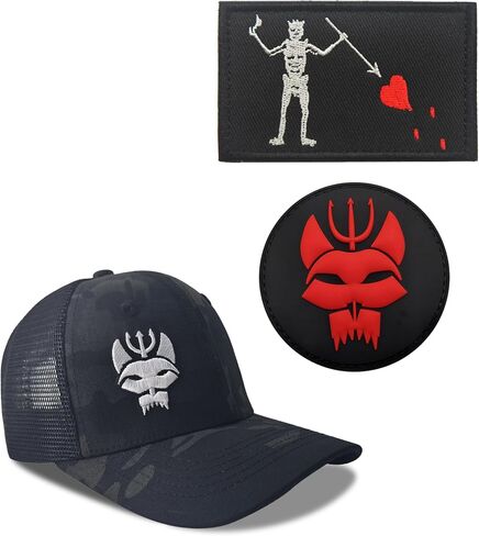 Tactical Operation Hat, Camouflage Baseball Cap, Seal Team Style mesh caps + 2 Patch in Saudi Arabia