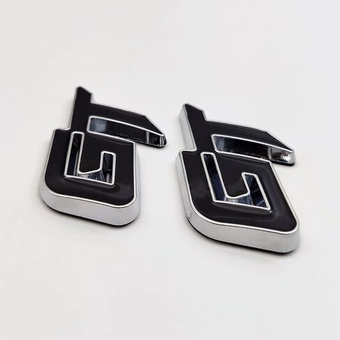 عام 2PCS GT شعار الشعار شارة ثلاثية المعادن ملصق المعادن الكبرى جذع السيارة جذع السيارة للسيارة العالمية (Chrome Blue) in Saudi Arabia