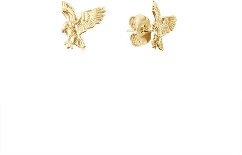 Fine 10k Gold American Bald Eagle Stud Earrings in Saudi Arabia