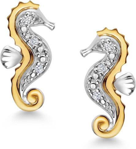 Gem Stone King 925 Sterling Silver and 10K Gold Gold White Lab Clars in Saudi Arabia