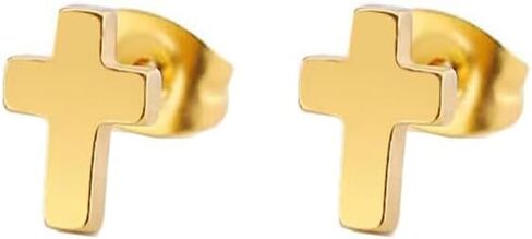 ONLYJUMP 925 Sterling Silver Cross Stud Earrings For Women Fashion Earrings Cross Earrings Small 14k Gold Plated Cross Earrings Studs Jewelry Gifts in Saudi Arabia